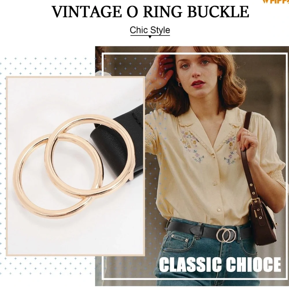NEW| Women’s Minimalist Double O-Ring Buckle Belt